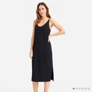Everlane Black Japanese GoWeave Slip Dress